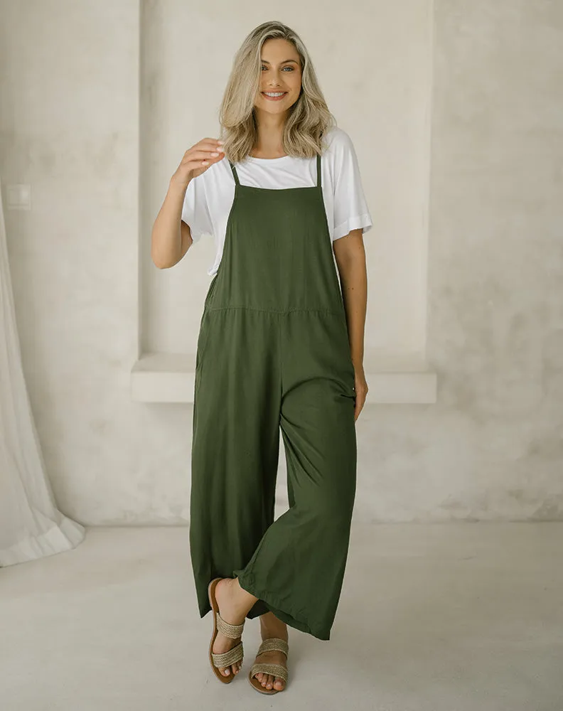 Rayon Overall - Olive sold by Freez