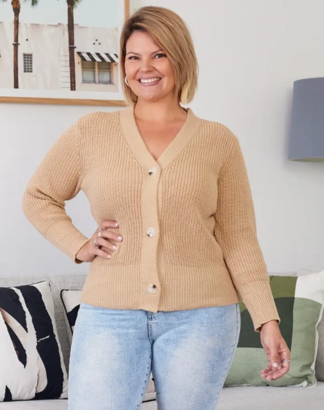 Kayla Cardi - Beige sold by Freez