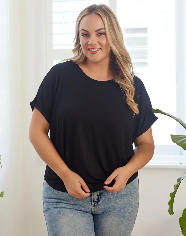 Keyhole Tee - Black sold by Freez