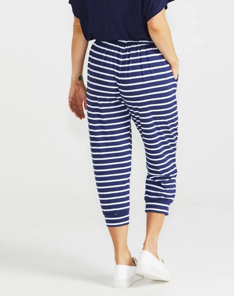 Tokyo 3/4 Pant - Parisian Stripe sold by Freez product image thumbnail 3