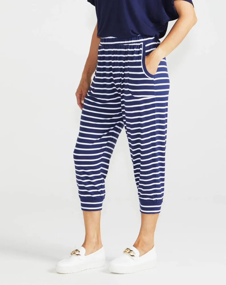 Tokyo 3/4 Pant - Parisian Stripe sold by Freez product image thumbnail 2