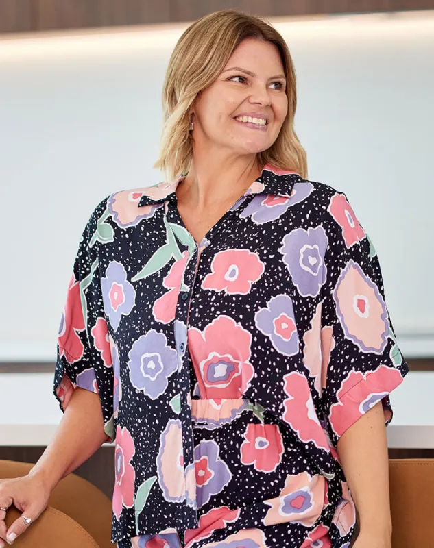 Mia Shirt - Floral sold by Freez