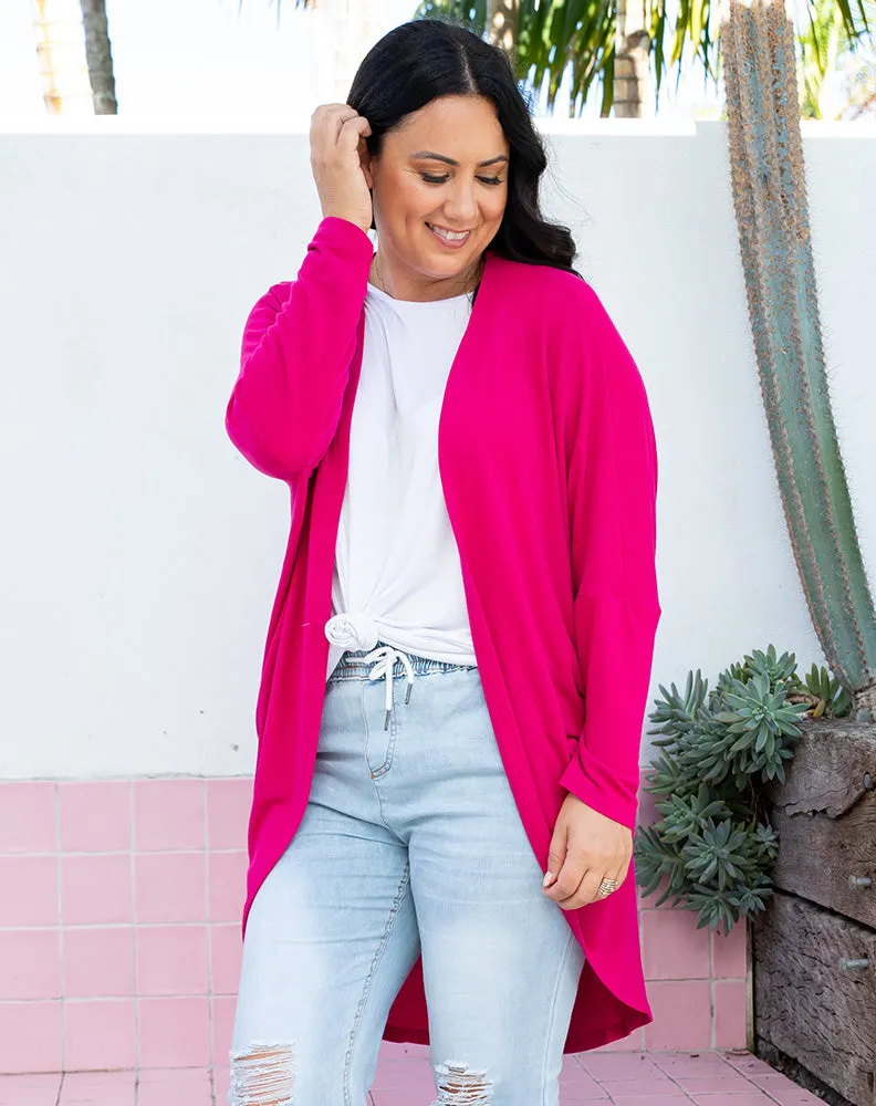 Circle Cardi -Hot Pink sold by Freez