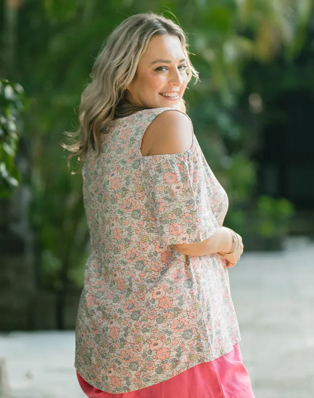 Penny Top - Pink Daisy sold by Freez