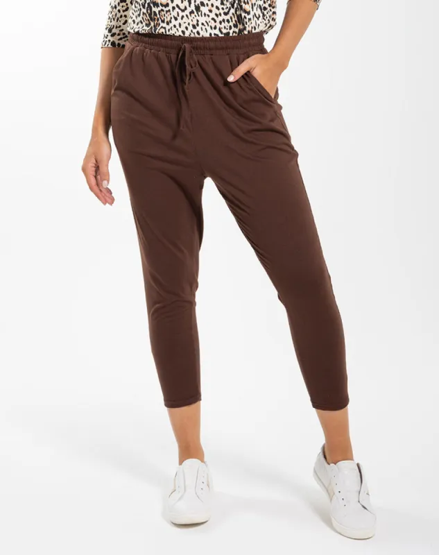 Slouch Pant -Chocolate sold by Freez