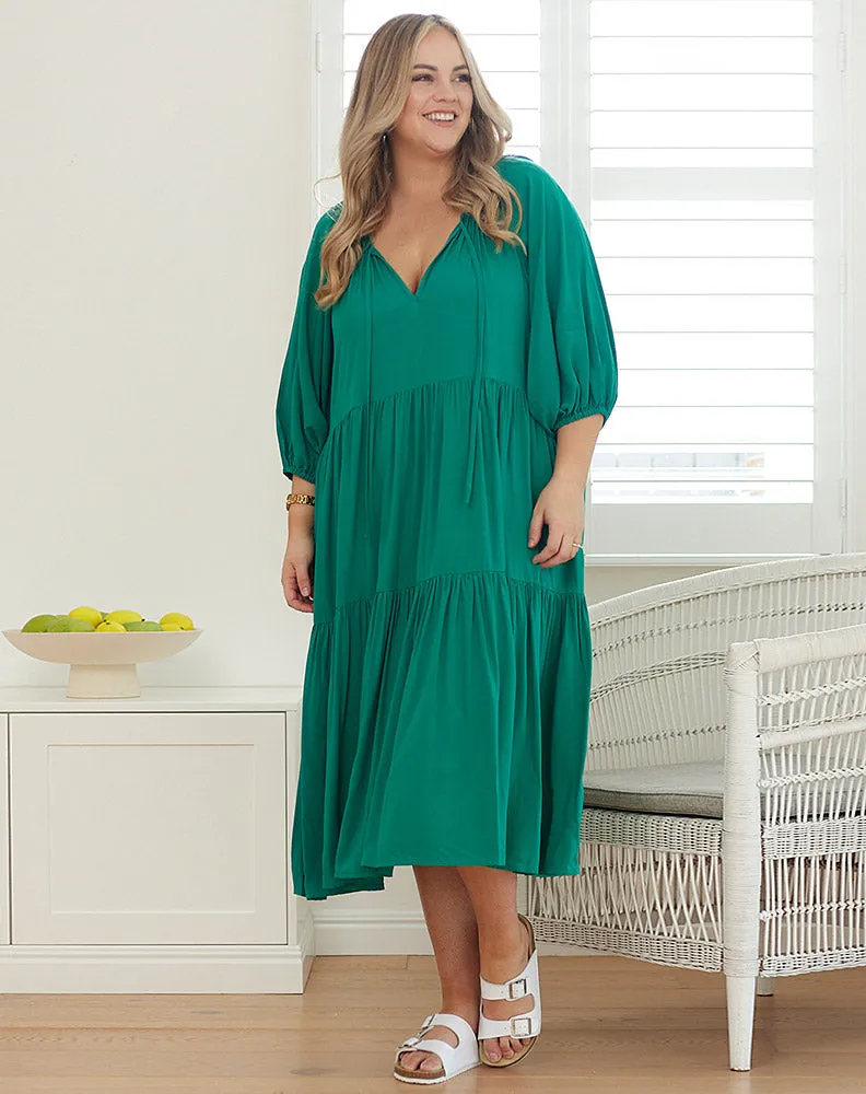 Jackson Midi Dress - Emerald sold by Freez product image thumbnail 4