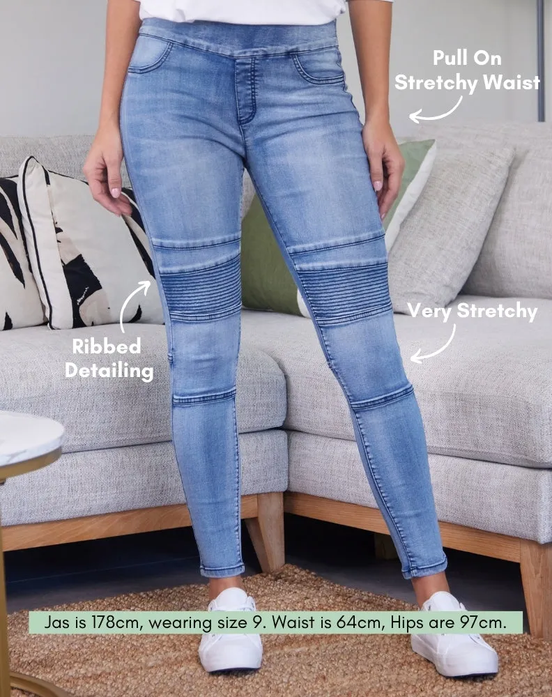 Ribbed Jean -Distressed sold by Freez product image thumbnail 3