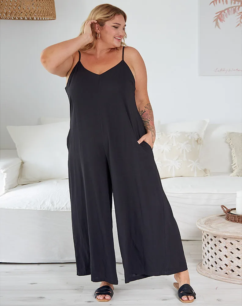 Leopard Playsuit - Black sold by Freez product image thumbnail 2