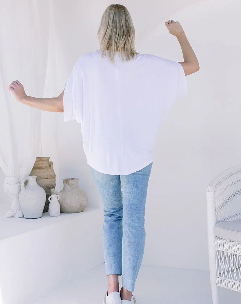 Batwing Tee - White sold by Freez product image thumbnail 5