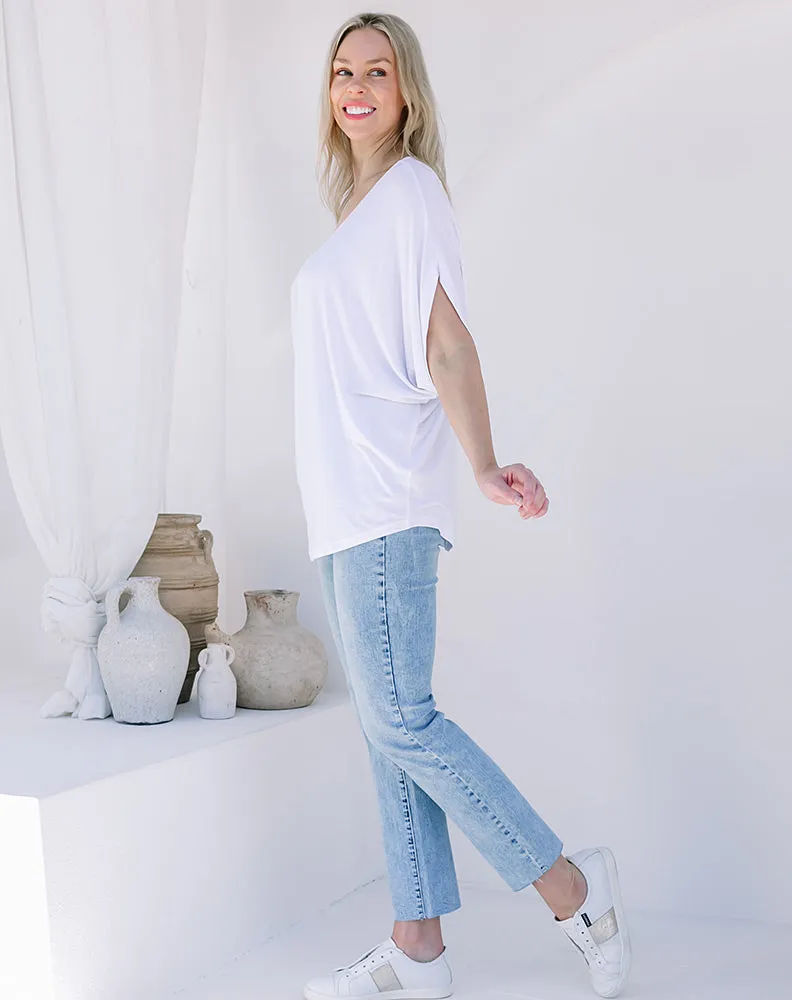 Batwing Tee - White sold by Freez product image thumbnail 4