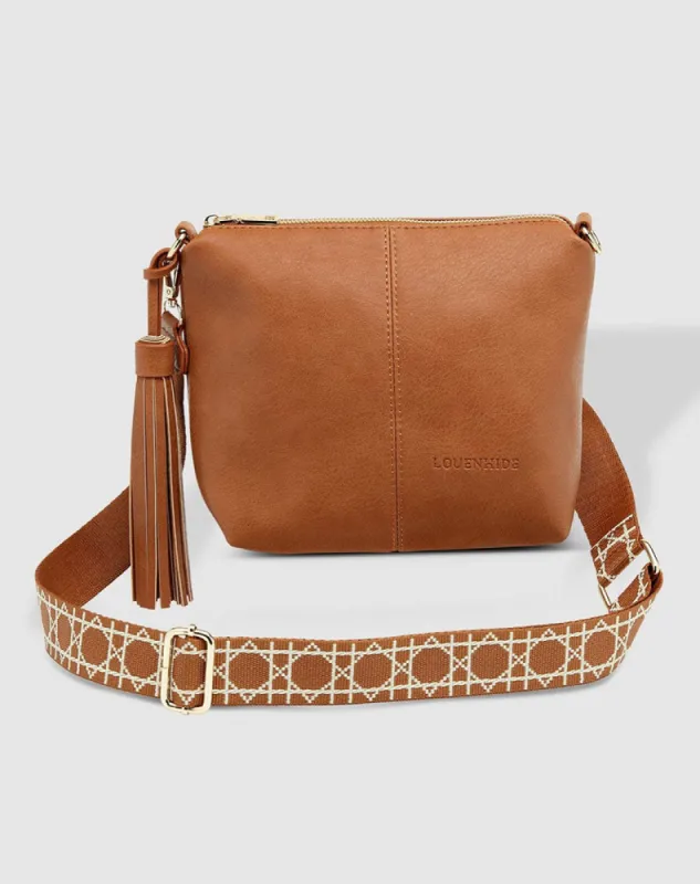 Kasey Crossbody Bag - Tan Ezra sold by Freez