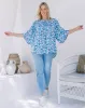 Boho Top - Blue/Floral sold by Freez