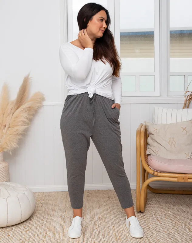 Slouch Pant -Charcoal sold by Freez