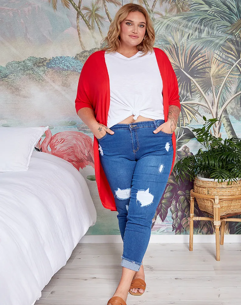 Festival Shrug -Red sold by Freez product image thumbnail 2