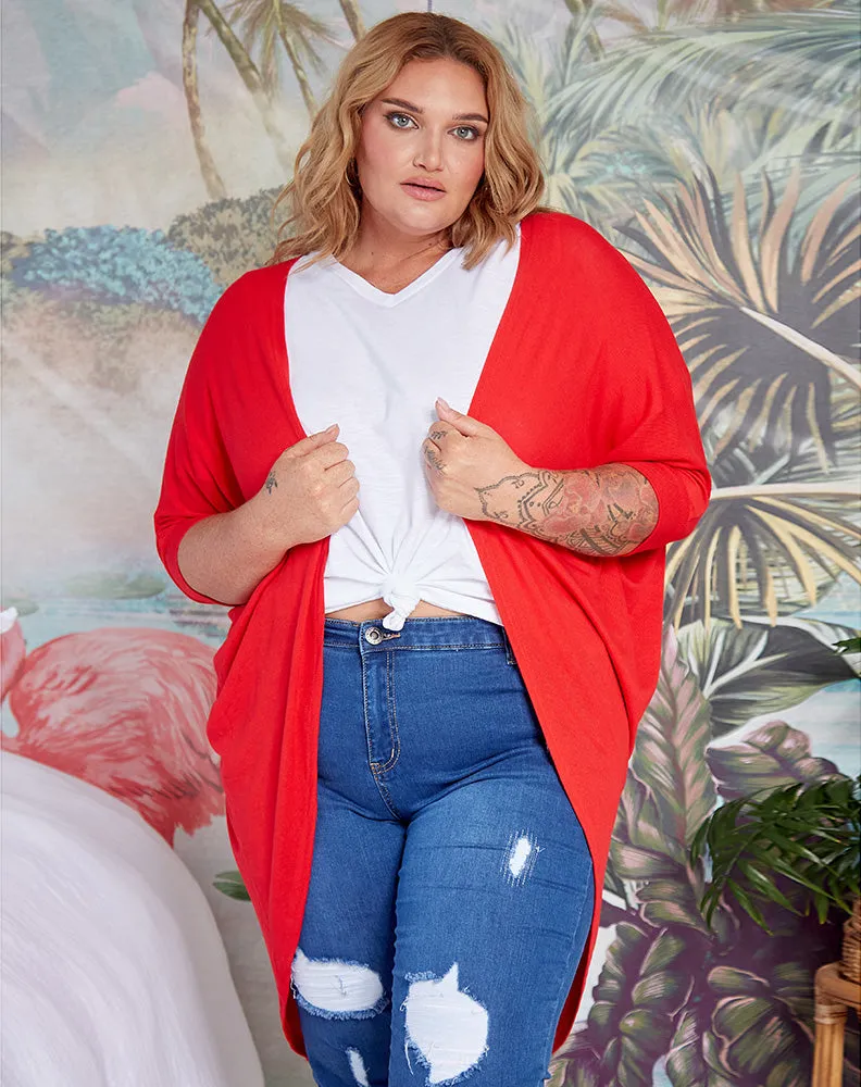 Festival Shrug -Red sold by Freez product image thumbnail 3