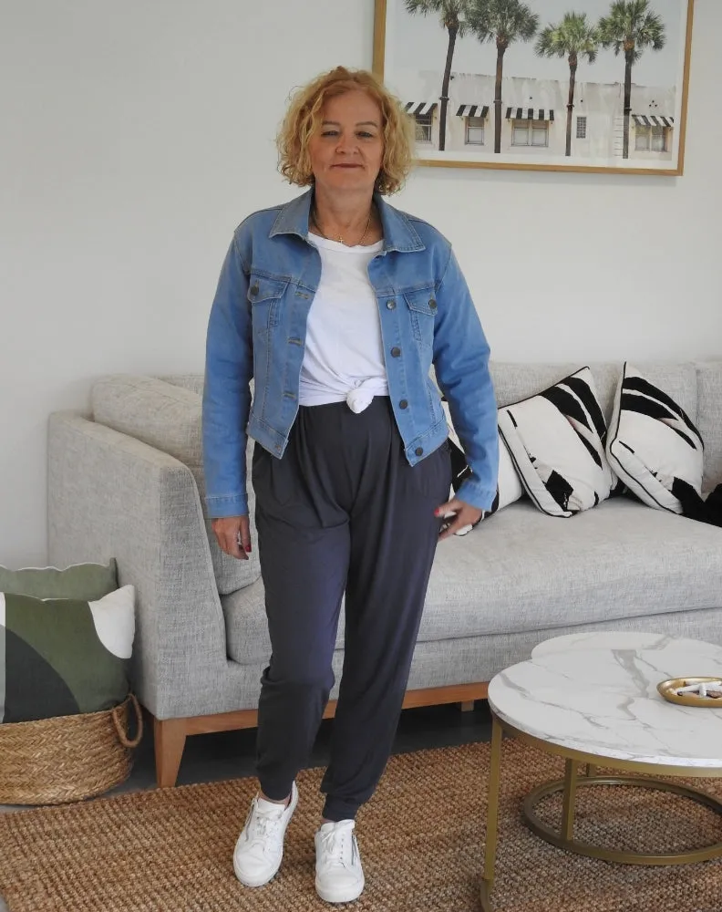 Lounge Pant - Gunmetal sold by Freez