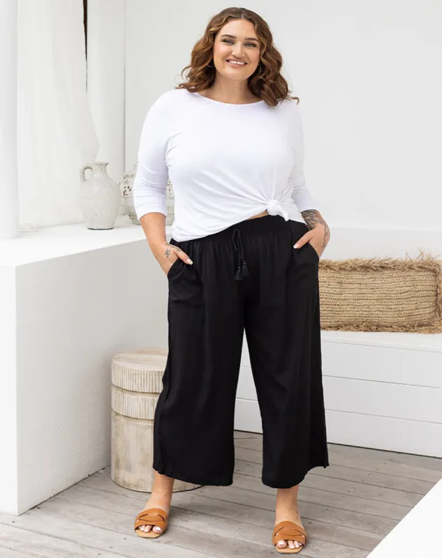 Sicily Pant -Black sold by Freez