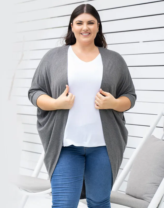 Festival Shrug -Charcoal sold by Freez