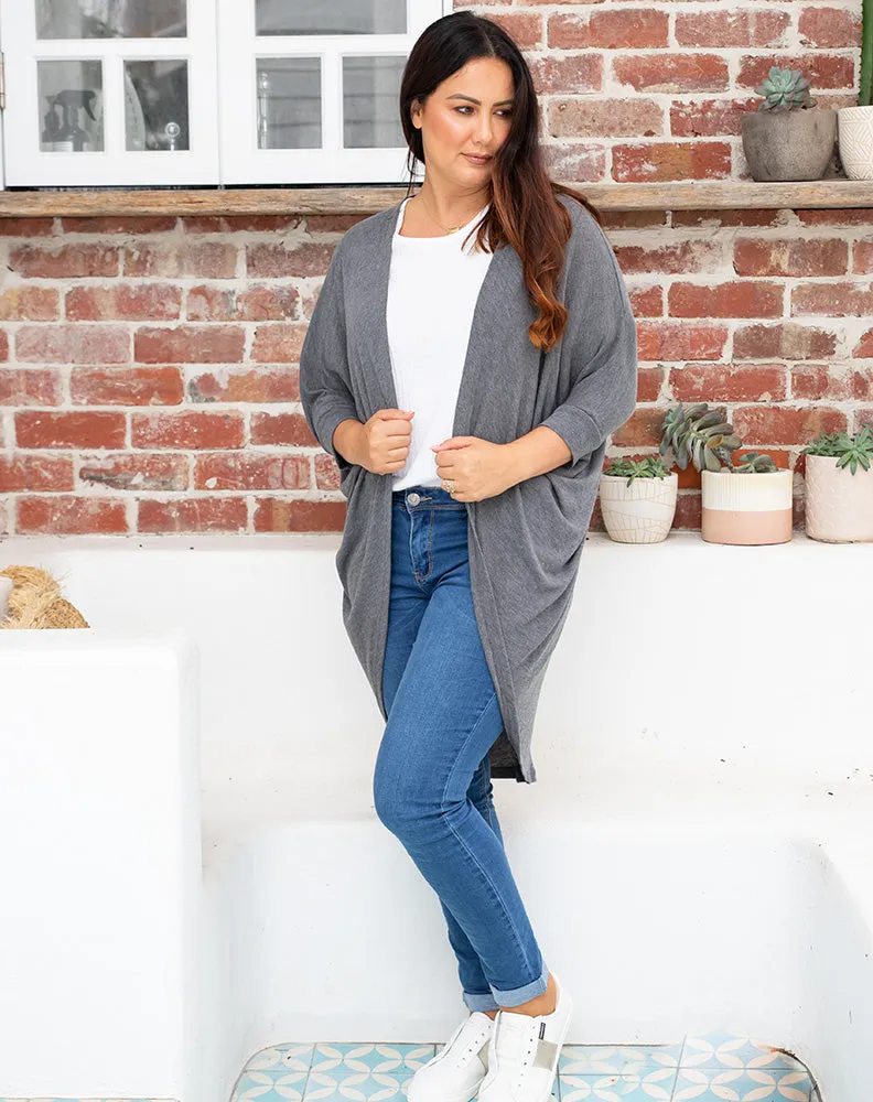 Festival Shrug -Charcoal sold by Freez product image thumbnail 3