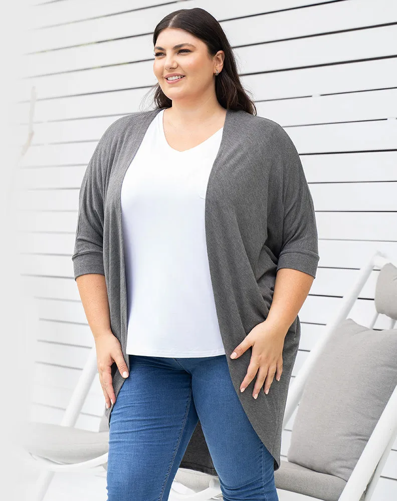 Festival Shrug -Charcoal sold by Freez product image thumbnail 4