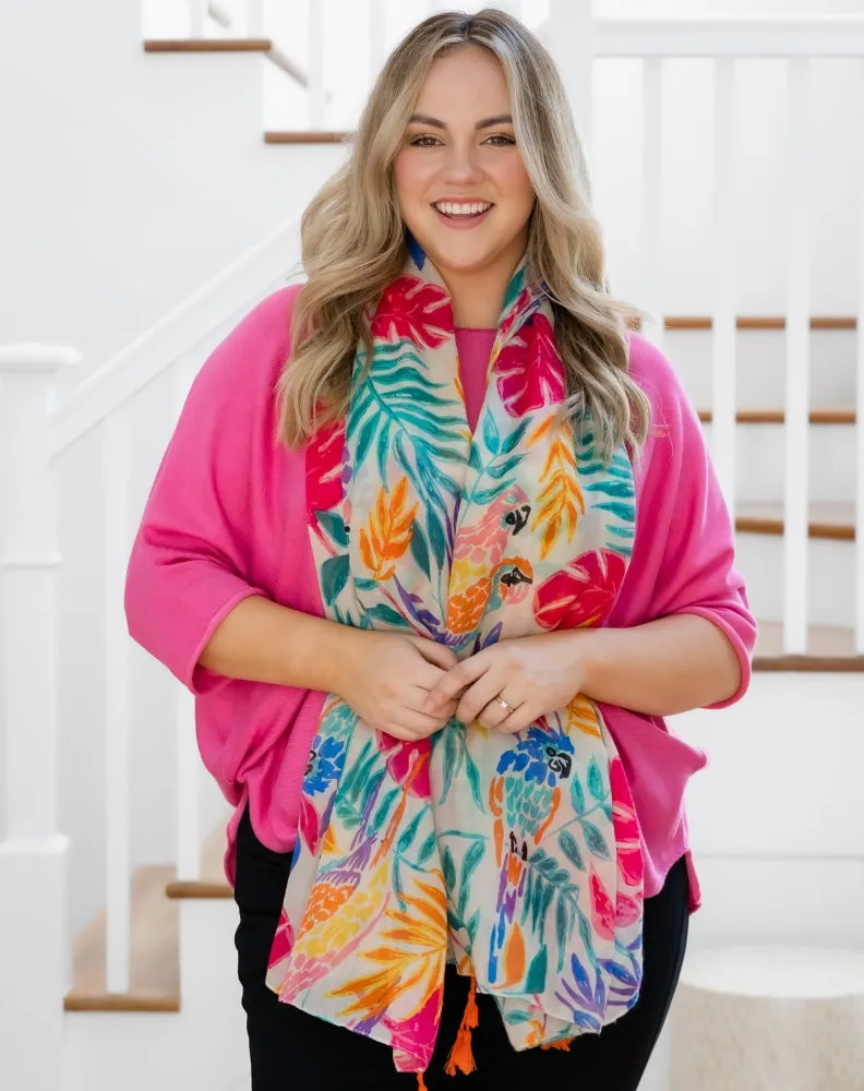 Print Scarf - Neon Floral sold by Freez product image thumbnail 2