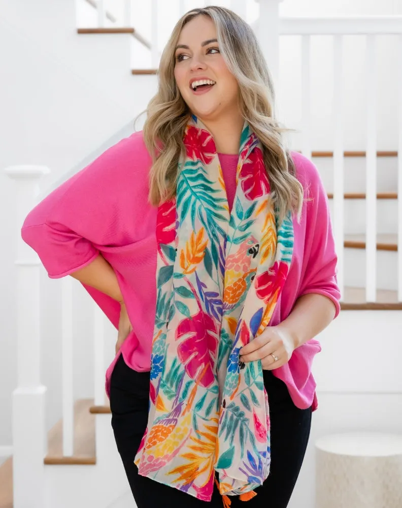 Print Scarf - Neon Floral sold by Freez