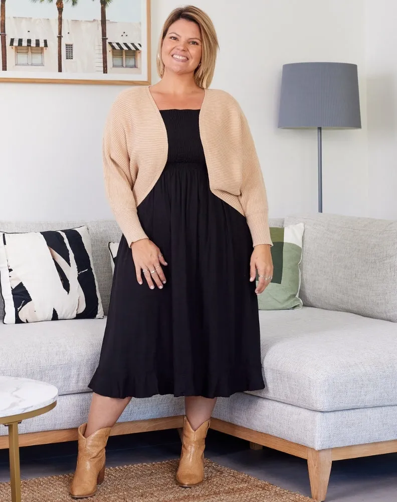 Knit Shrug - Beige sold by Freez product image thumbnail 2