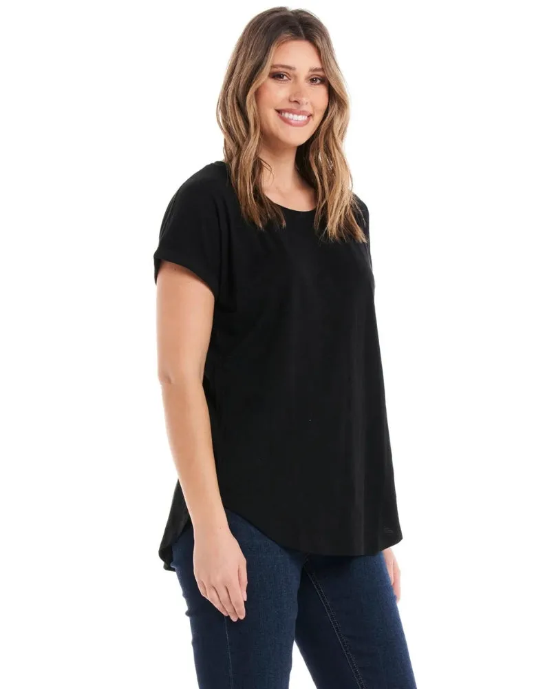 Hailey Short Sleeve Tee - Black sold by Freez product image thumbnail 3