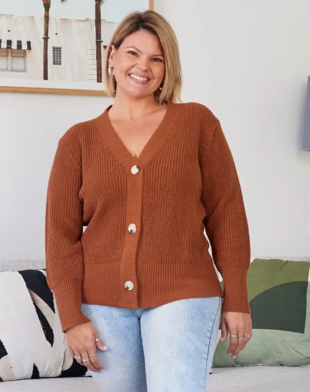 Kayla Cardi - Tan sold by Freez