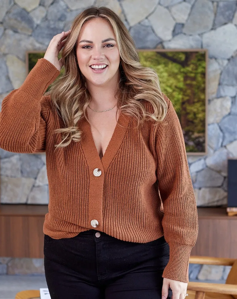 Kayla Cardi - Tan sold by Freez product image thumbnail 3