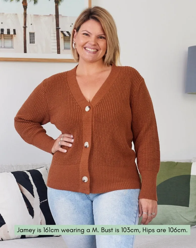 Kayla Cardi - Tan sold by Freez product image thumbnail 4