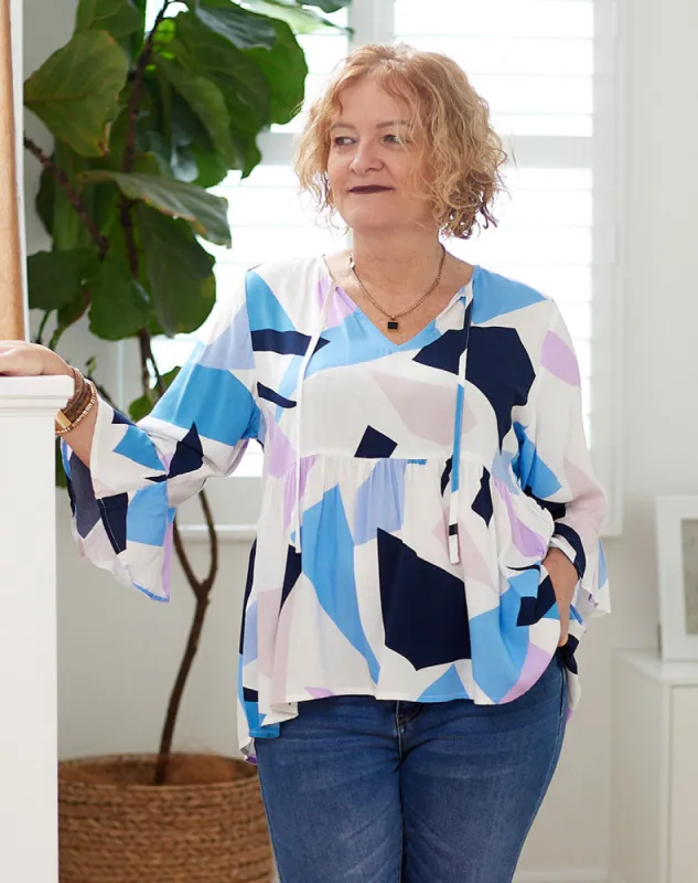 Kaylin Top - Geo sold by Freez