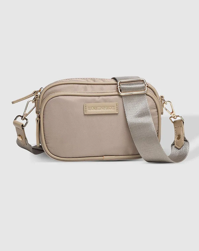 Cali Nylon Crossbody Bag - Beige sold by Freez