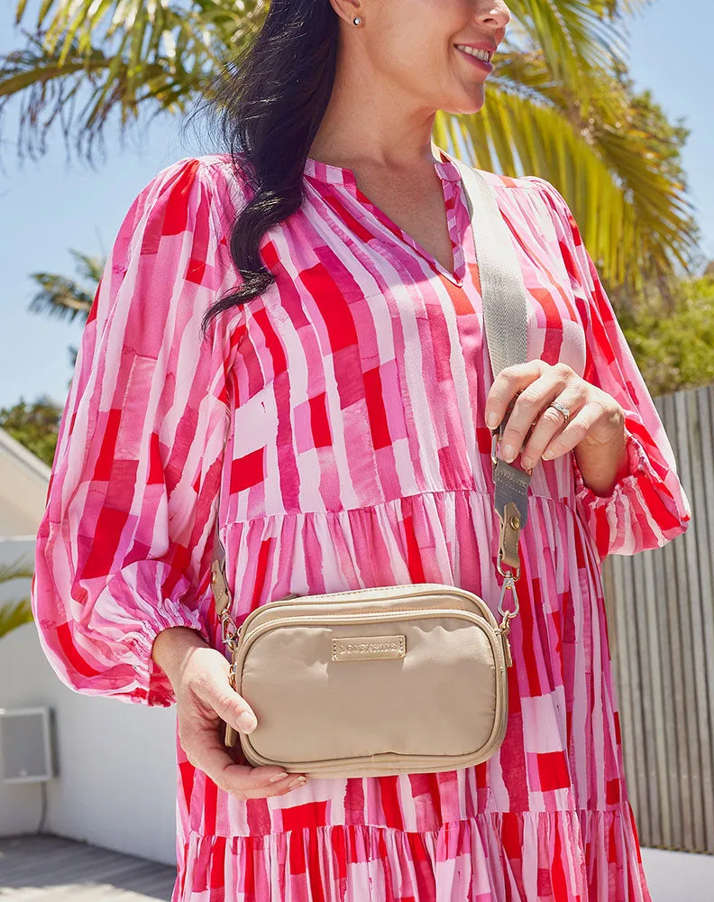 Cali Nylon Crossbody Bag - Beige sold by Freez product image thumbnail 3