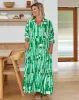 Asha Maxi - Green/Line sold by Freez
