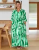Asha Maxi - Green/Line sold by Freez