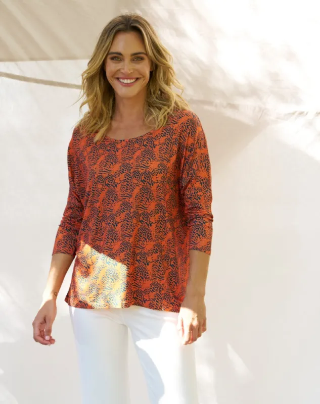 Milan Top - Animal Print sold by Freez