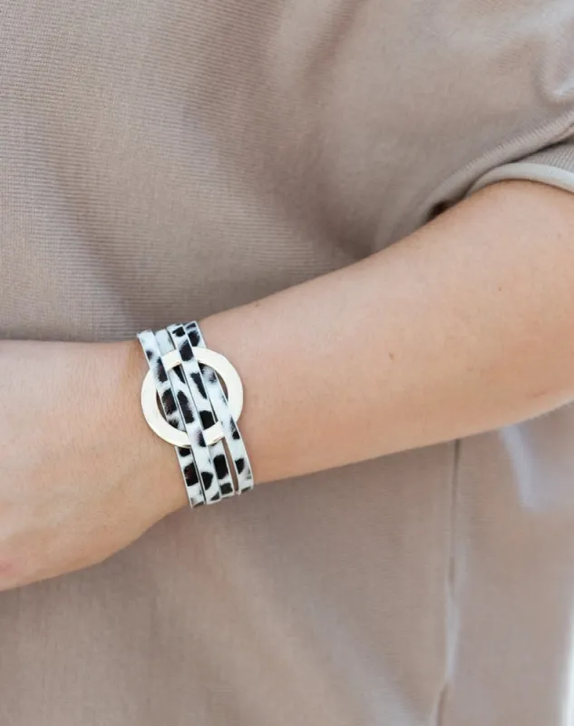Willow Bracelet - Leopard/Gold sold by Freez