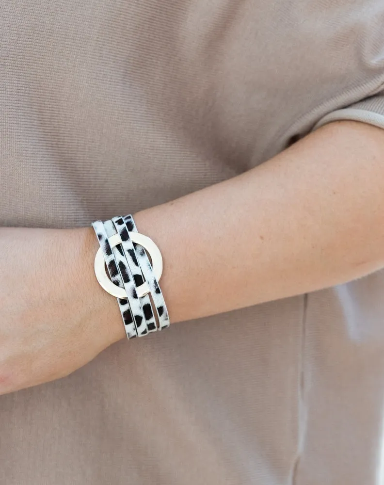 Willow Bracelet - Leopard/Gold sold by Freez