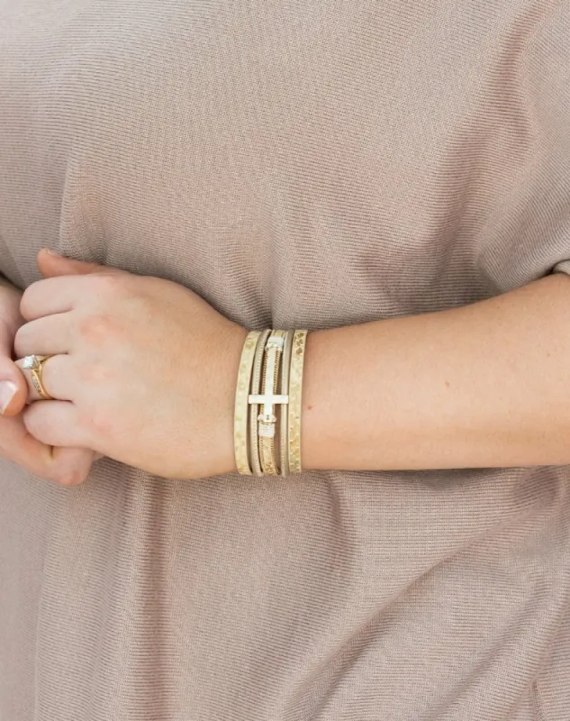 Corra Bracelet - Gold Multi sold by Freez