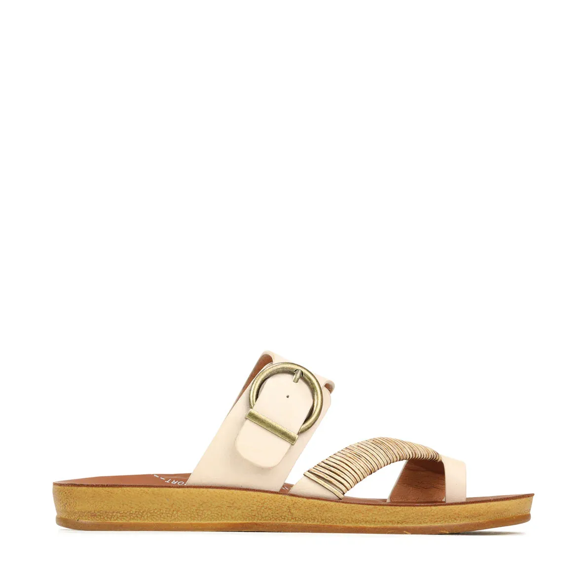 Bria Slip-on Sandals - Oats sold by Freez