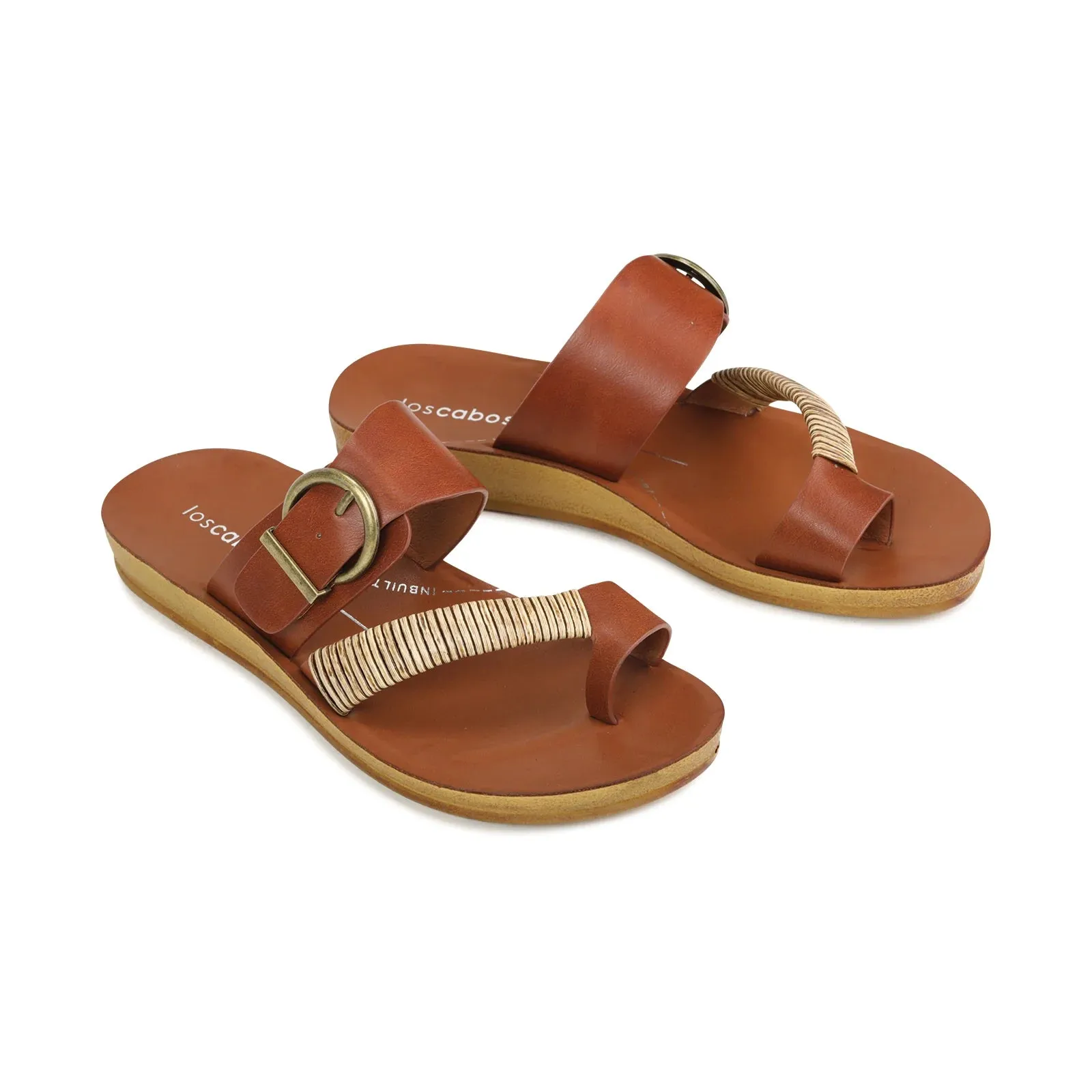Bria Slip-on Sandals - Cognac sold by Freez product image thumbnail 2