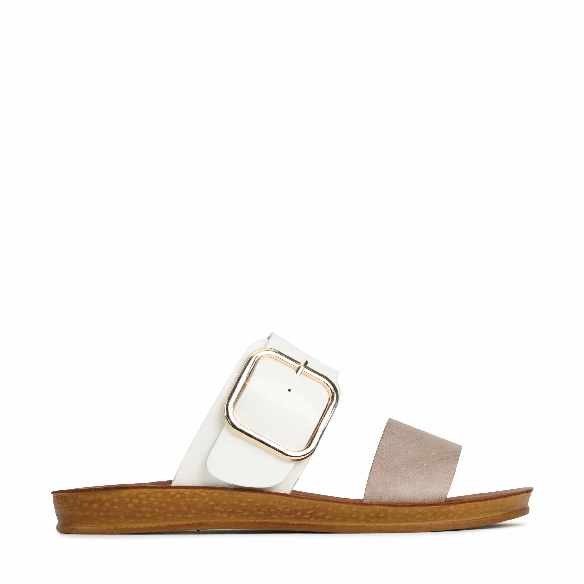 Doti Slip-on Sandals - Taupe/White sold by Freez product image thumbnail 2