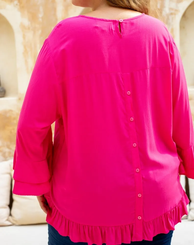Felicity Top - Fuchsia sold by Freez product image thumbnail 4