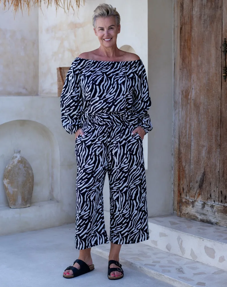 Iluka Pants - Abstract Zebra sold by Freez product image thumbnail 4