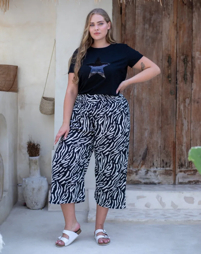 Iluka Pants - Abstract Zebra sold by Freez product image thumbnail 2