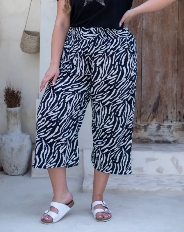 Iluka Pants - Abstract Zebra sold by Freez