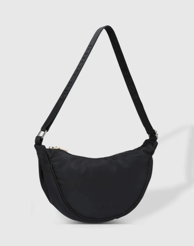 Sylvia Nylon Crossbody Bag - Black sold by Freez