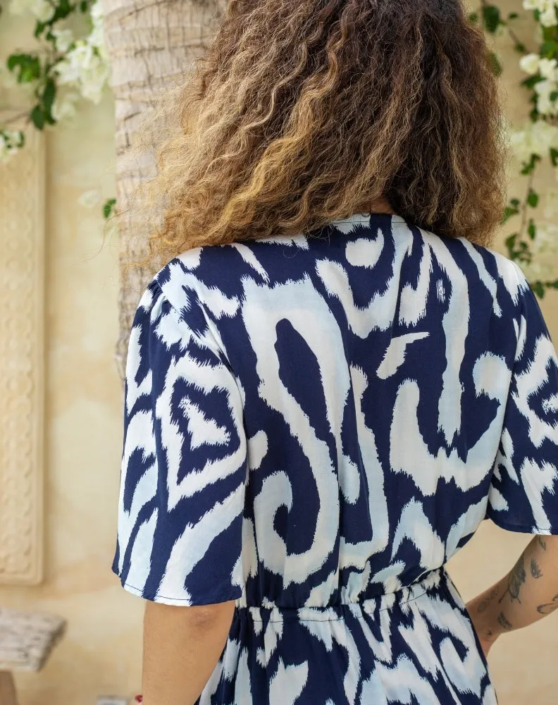 Cindy Dress - Indigo Reef sold by Freez product image thumbnail 4