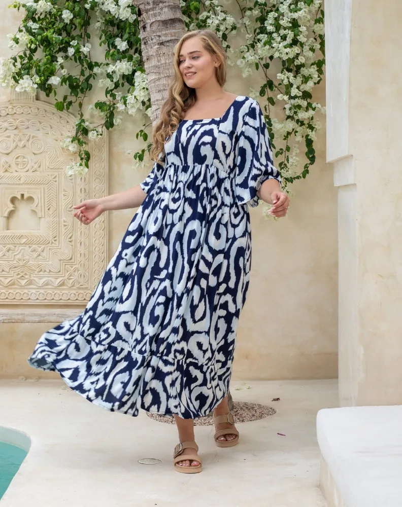 Kalani Dress - Indigo Reef sold by Freez product image thumbnail 3